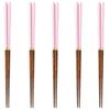 Happy Set of Made of Made In PID6160 J-kitchens Chopsticks, 5, Wood, Japan,