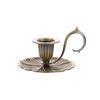 Retro Metal Taper Candle Holder European Retro Handheld Small Candlestick Crafts Bronze Table Candle Holder Home Decor