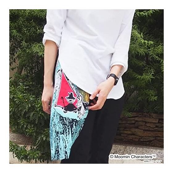 Moomin Tenugui Towel - Tent Red, Approx. 33x100cm, Made In Japan. Versatile Uses: Handkerchief, Sweat Towel, Scarf, Baby Bib, Mask Making, Eco Bag,