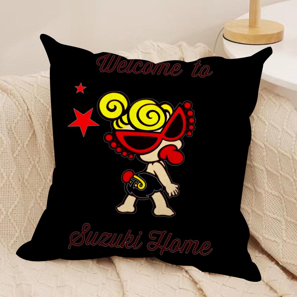 Anime H_Hysterics M_Mini Cushion Cover Silky Short Plush Double-Sided Printed Pillow Case For Sofa All Seasons Home Decor Gift