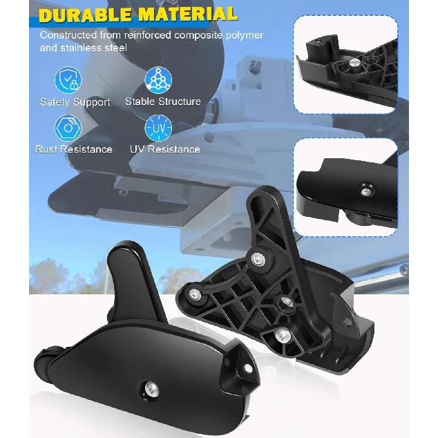 Trolling Motor Ramp & Skid Plate Kit, for Minn Kota Terrova & Riptide Terrova 112 Lb Thrust 4-1/2' Motors BT 2017 & Newer Models