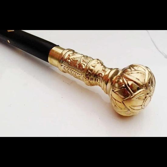 Walking Cane Stick Handle Wooden Vintage Designer Antique Victorian Style