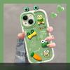 Applicable To Apple 14promax Mobile Phone Case for Women IPhone 13 Cute Funny Three-dimensional Frog Doll 12 Soft