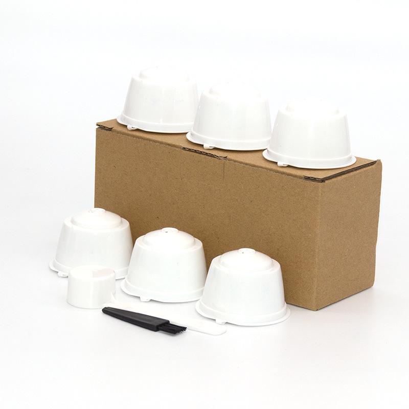 6-Pack Coffee Capsule Cups for DOLCE GUSTO with Filter Box Set