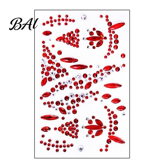 Halloween Face Rhinestone Stickers Scar Gem Stickers, Wound Body Art Glow In The Dark Party Gems Decals, Waterproof Self Adhesive Temporary Tattoo for