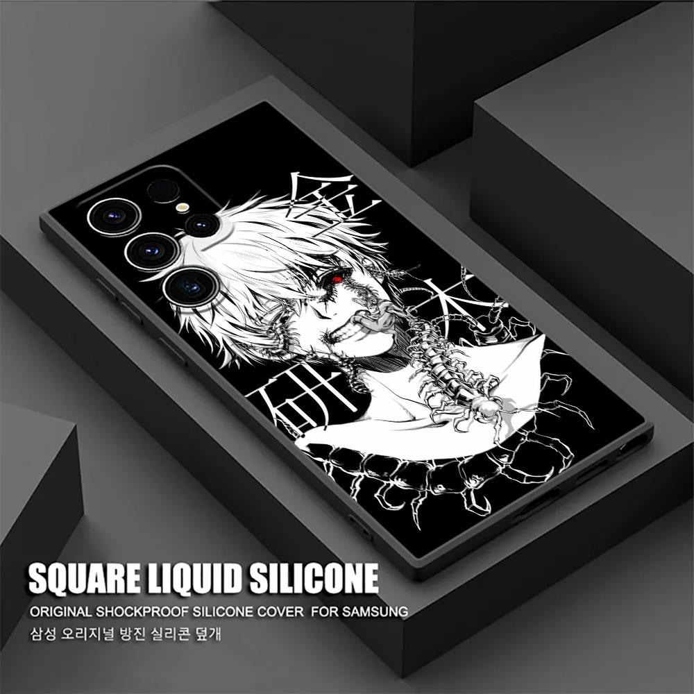 Tokyos Anime Ghouls Phone Case For Samsung Galaxy S24FE Case S25 S23 S21 Ultra S20 S24 FE S22 Plus A35 A55 5G Cover Kens Kanekis