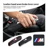 Car Handbrake Cover Leather Hand-sewn Protective Gear Shift Lever For M Performance Alpina M3 M5 M6 X1 X3 X4 X5 G20