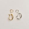 French Retro Twisted Metal Ear Cuff: Versatile Korean Style Ear Clip for Women, No Piercing Required, Elegant Temperament Ear Jewelry.
