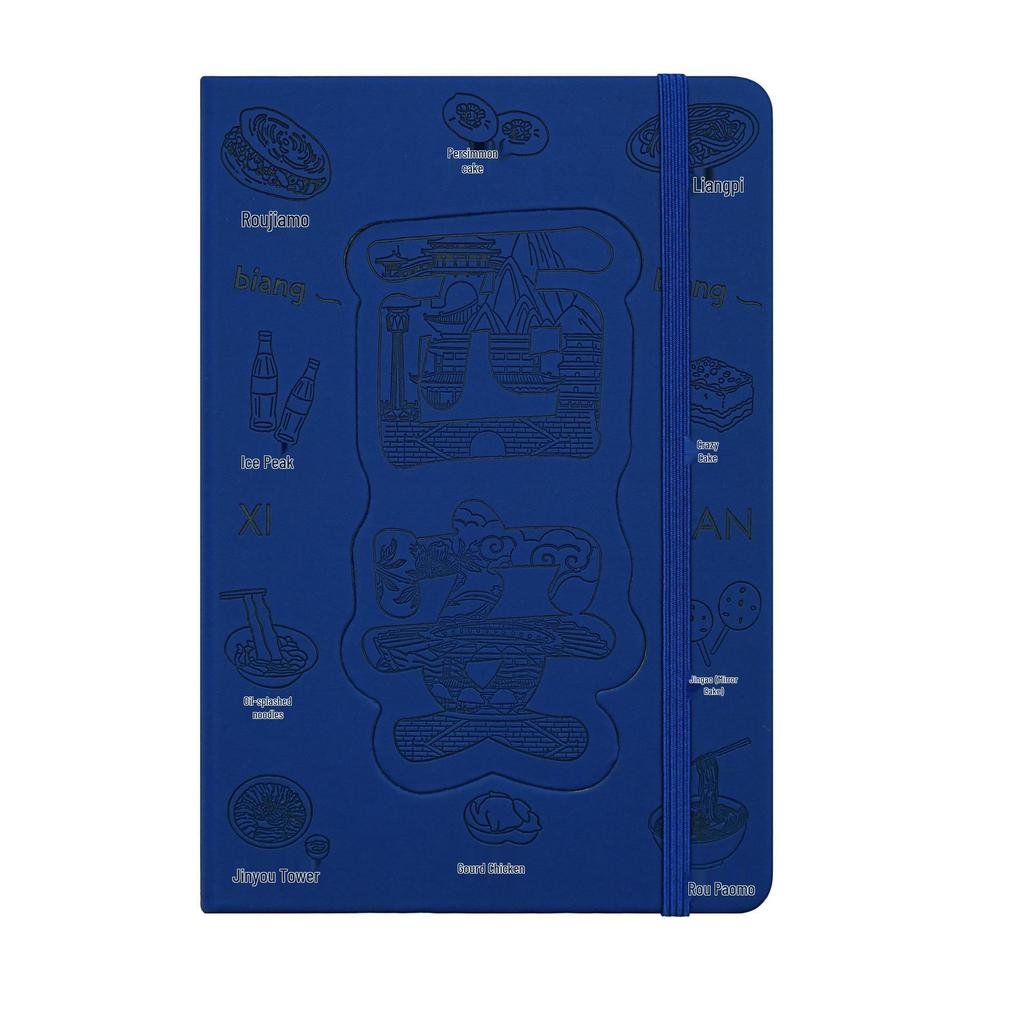 Wuhan Souvenir Notebook with Blank Stamp Collection and Refrigerator Magnet