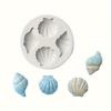 1pc Intricate Seashell & Conch Shape Silicone Mold - Perfect for DIY Crafts, Resin & Baking with Detailed Leaf Patterns and Textured Surfaces