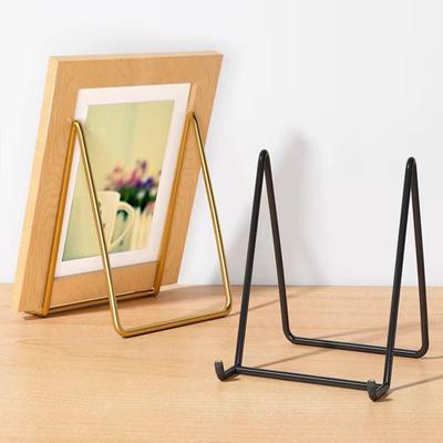Carbon Steel Display Stand Metal Frame Plates Book Paintings Desktop Holder Desk Display Rack Organizer