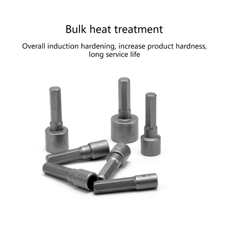 14pcs Power Nuts Driver Drill Bit Tools Set Metric Socket Wrench Screw 1/4'' Driver Hex Keys Screwdriver Set Bit Tools