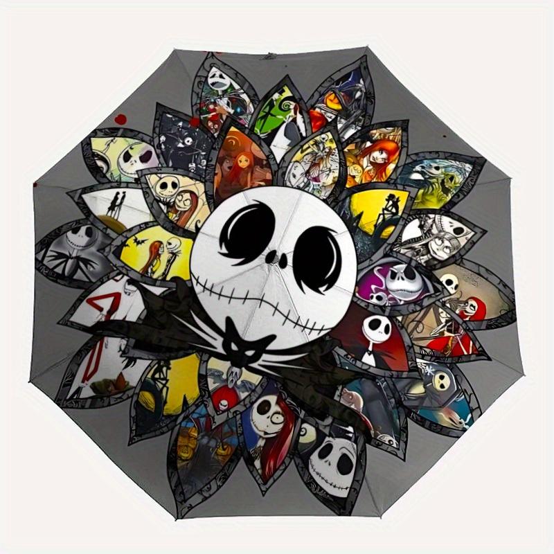 

1pc Nightmare Before Christmas Automatic Umbrella 8-Bone Design Compact Gear for Outdoor Travel,Perfect Gift for Friends Birthdays yy250813047