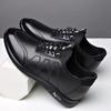 Men's shoes 2025 new men's casual 8cm invisible inner height increase men's shoes Korean version trend shoes height increase 6cm leather shoes