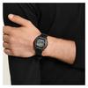Casio YOUTH Series-Silicone Small Square STANDARD Ten Years Electric Large Dial Sports Watch Men's Black Quartz Movement Resin Strap HDD-600-1A