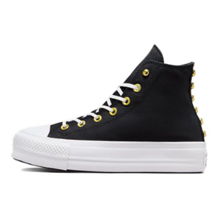 Converse Chuck Taylor All Star Comfortable Versatile Durable Lightweight Shock Absorbing High Top Canvas Shoes Women Sneakers Black A05453C