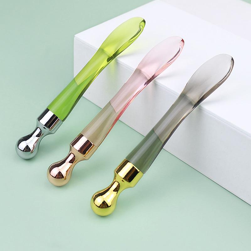 Metal Fishtail Face Massage Stick Anti Wrinkle Eye Cream Applicator Mask Mixing Spatulas Scoop Eyes Massage Beauty Bar Facial Ca