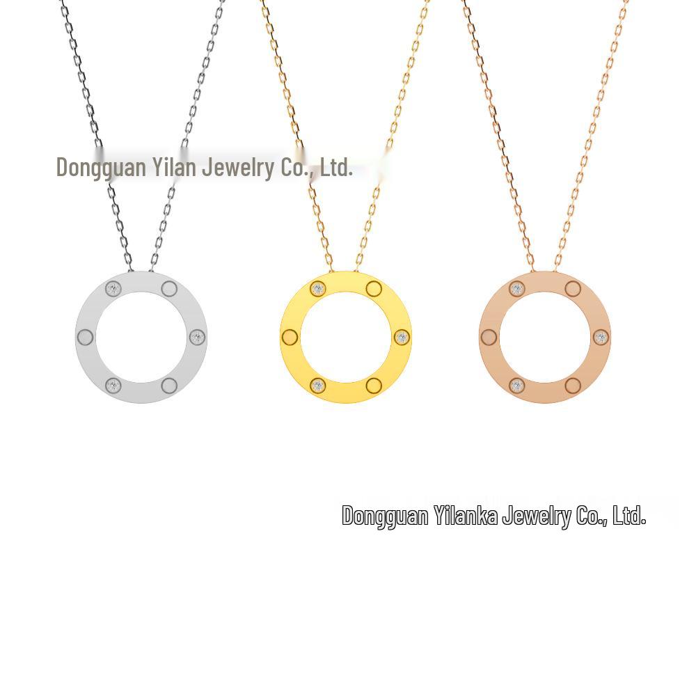 Ka's Classic Love Star Pendant Necklace - Light Luxury Titanium Steel