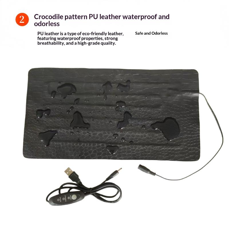 1 Set Pvc Leather Plant Warming Mat Indoor 35-55 Usb Warm Hydroponics Heating Pad For Plants Reptiles 8.5/7.5W Plant Heat Mat