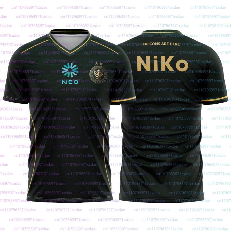 Team Falcons 2026 Training Uniforms CS2 Esports Karrigan Fans Jersey New Design Gaming Custom ID T-shirts Men's