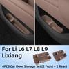 For Li L6 L7 L8 L9 2025 2024 Lixiang Car Door TPE Storage Box