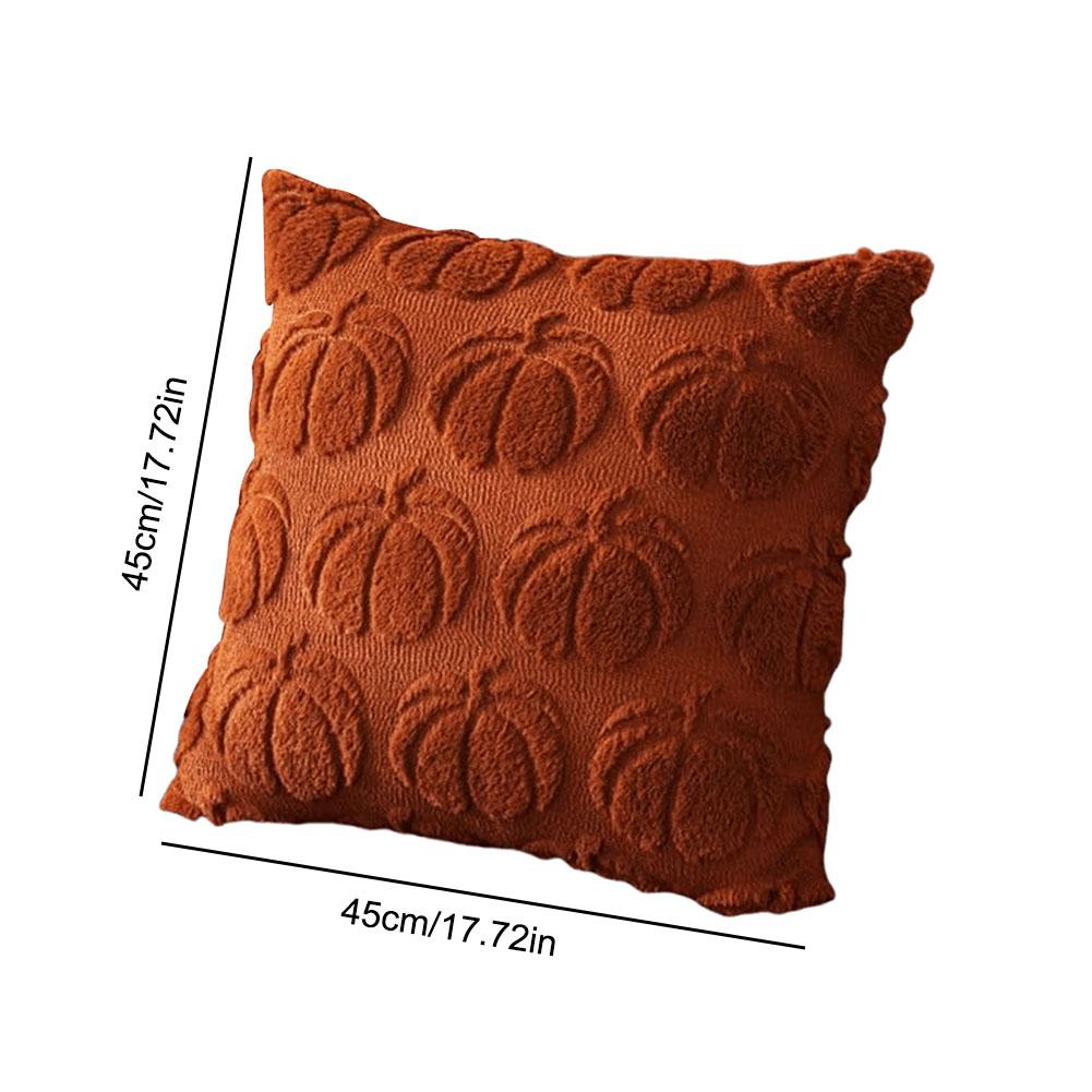 45 X 45cm Pumpkin Fall Pillow Covers 45 X 45 Cm Soft Plush Pillowcase Cushion Cover for Home Sofa Couch Halloween Decor