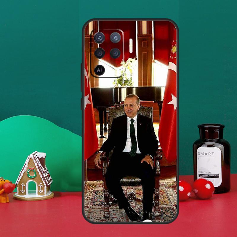 Cumhurbaşkanı Türkiye Recep Tayyip Erdoğan OPPO A54 A74 A94 A57S A53S A58 A78 A98 A16 A76 A96 A15 A17 A77 A5 A9 A52 A72 A79 kılıfı