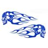 2PCS 3D Fuel Tank Stickers Flame Skulls Decals Motorbike Electricbike Car Universal Motorcycle Ornament Helmet Accessories