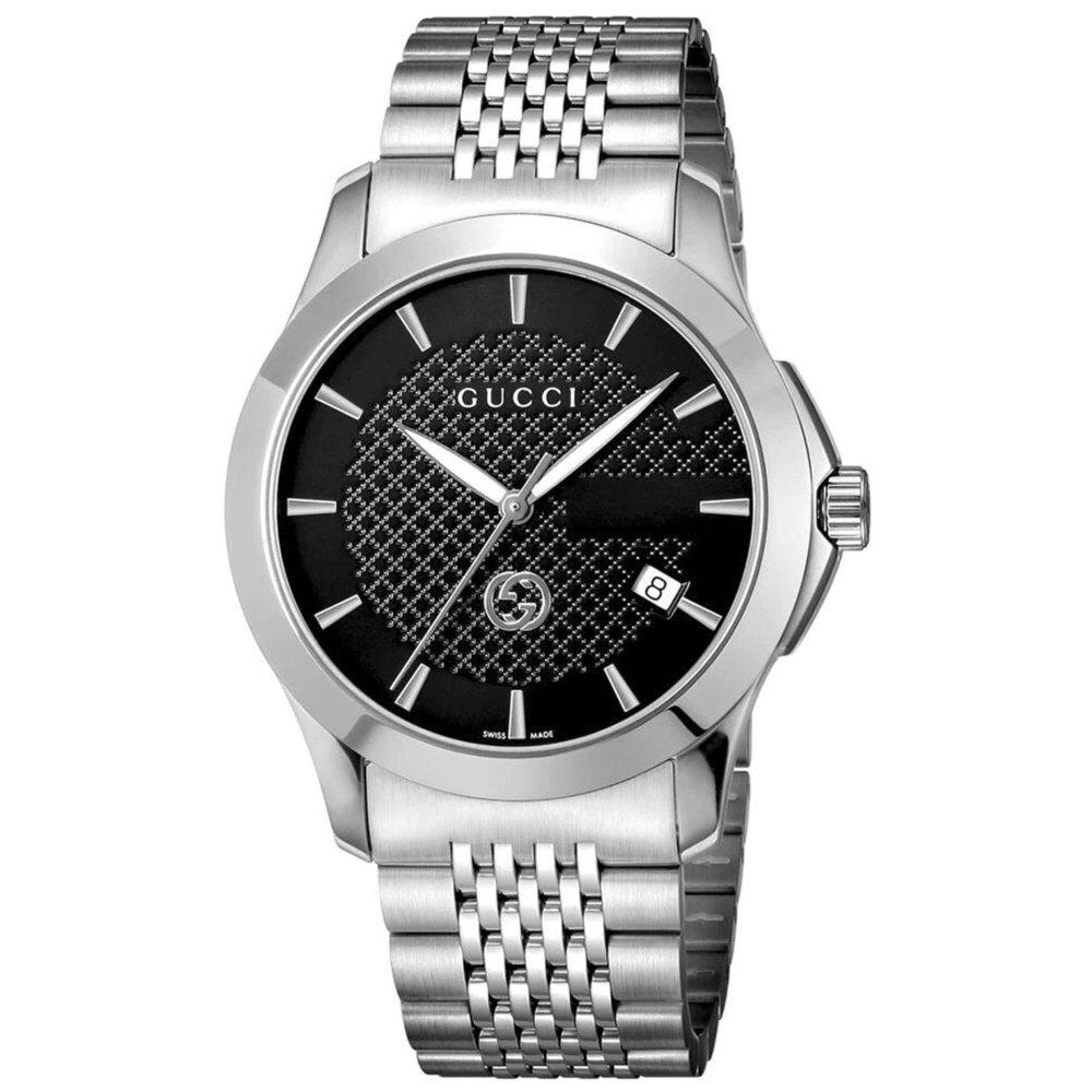 Gucci YA1264106 Dive melns ciparnīcas vīriešu