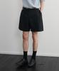 Le Mad One-Pleat Elastic Half Pants - Deep Navy