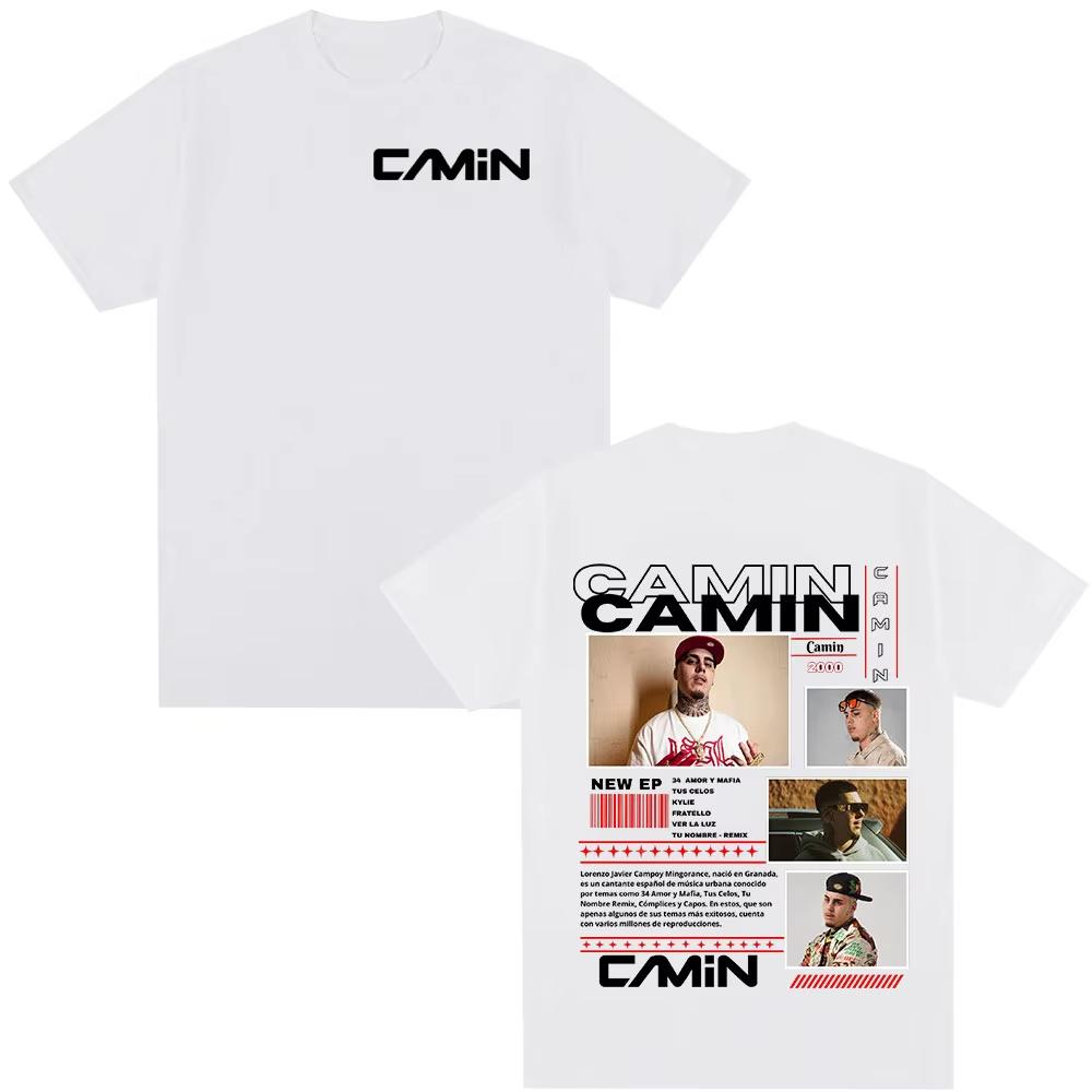 Rapper Camin 2026 Tour Graphic T Shirt Unisexs Women Clothing Hip Hop Fashion Short Sleeve Tshirts Oversized Tshirt Streetwear