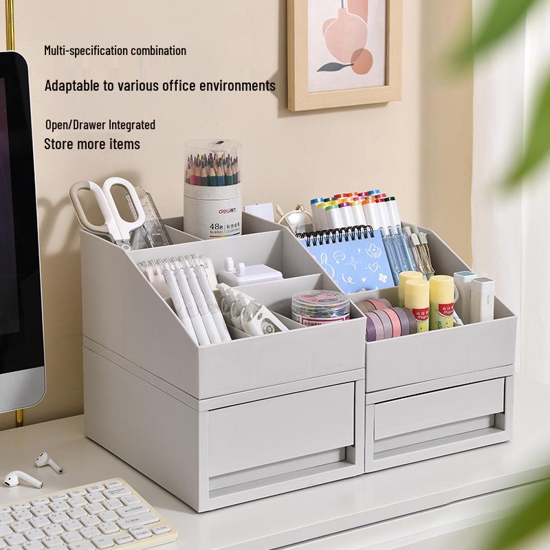 Schubladen-Stil Stapelbarer Schreibtisch-Organizer für Kosmetik & Schreibwaren