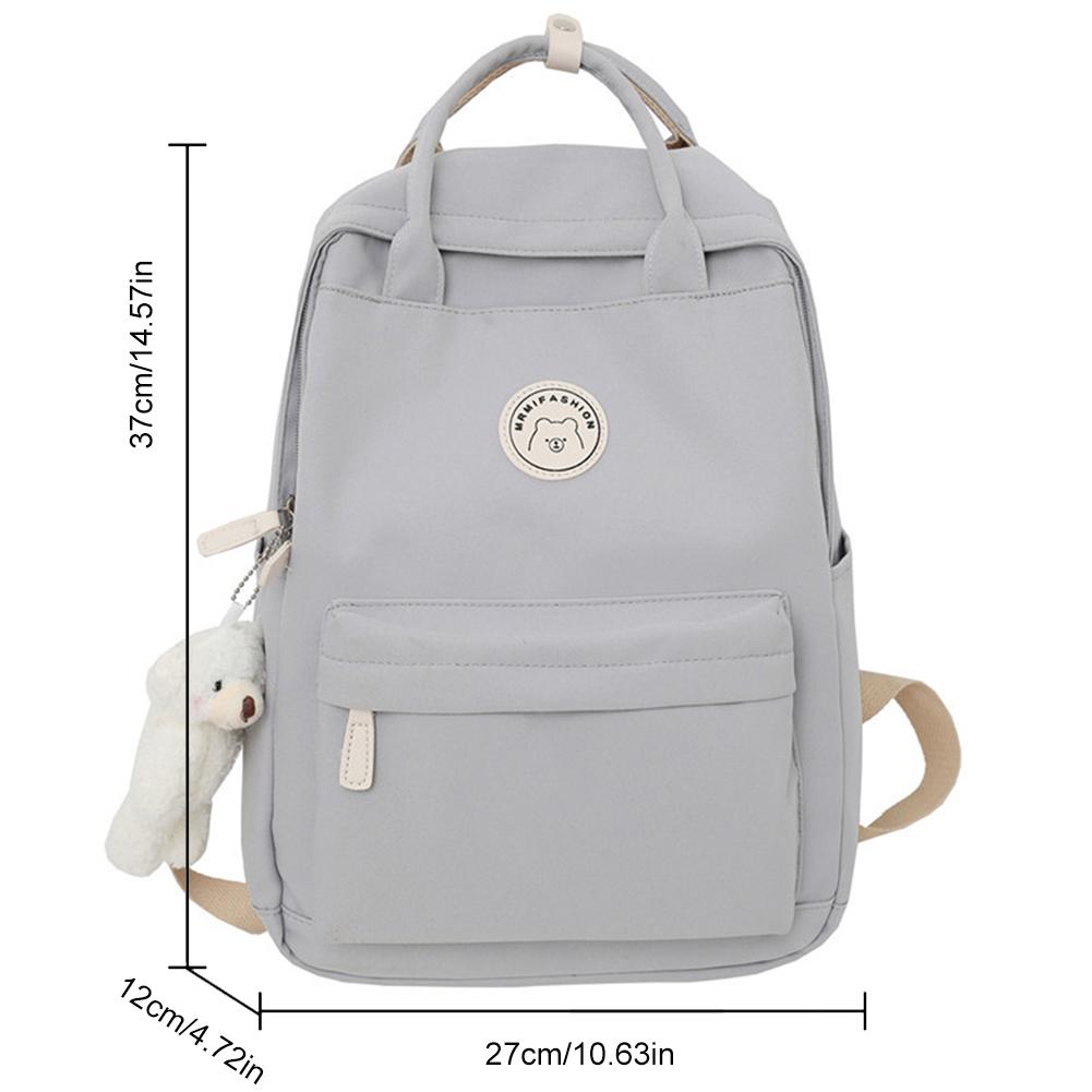 

Женский рюкзак большой вместимости Водонепроницаемый рюкзак для колледжа Модный рюкзак для девочек для ноутбука Школьные сумки Дорожная сумка для книг Детский рюкзак серый