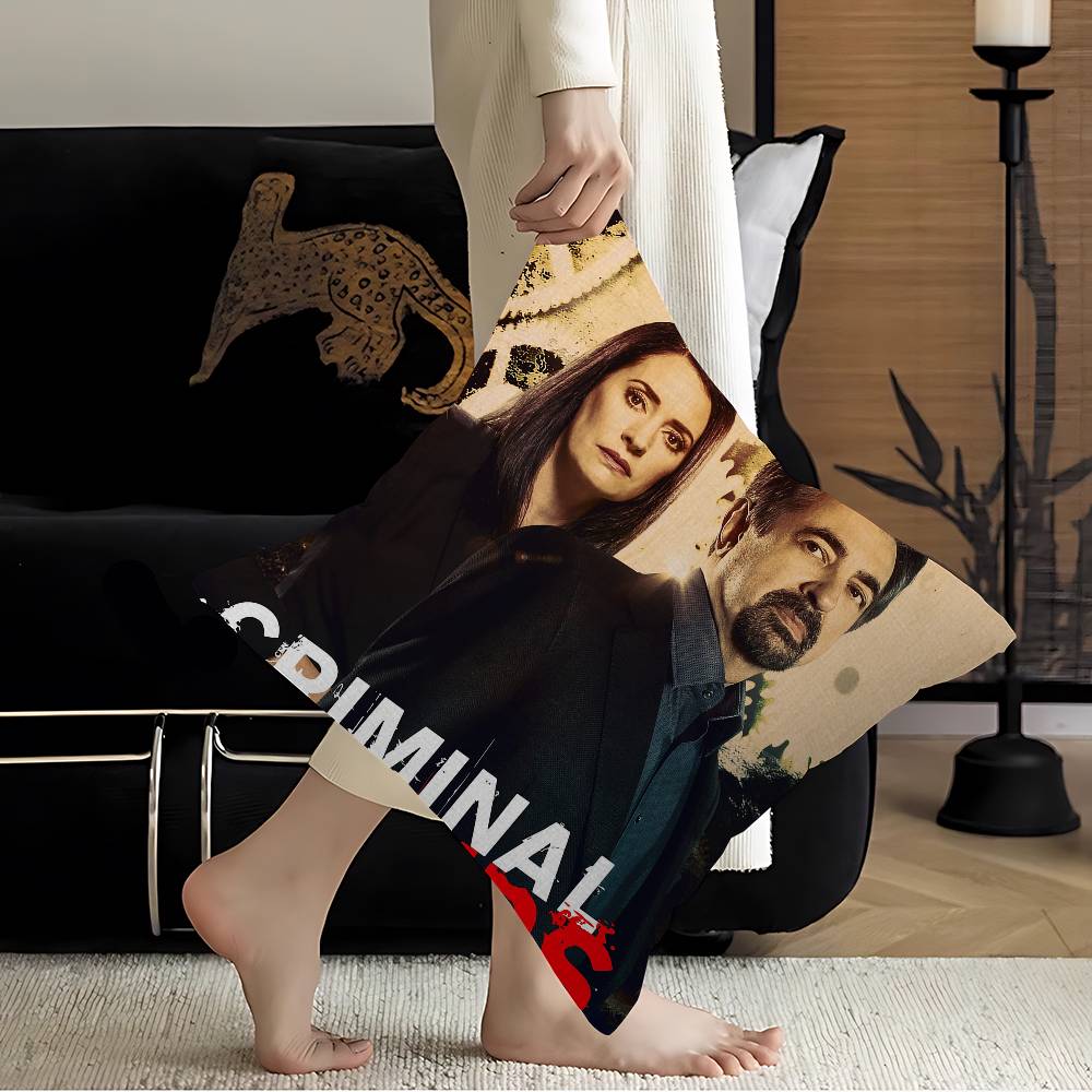 Criminal M-Minds Cushion Cover Inches Farmhouse Decor Home Throw Pillow Covers For Couch Decorations