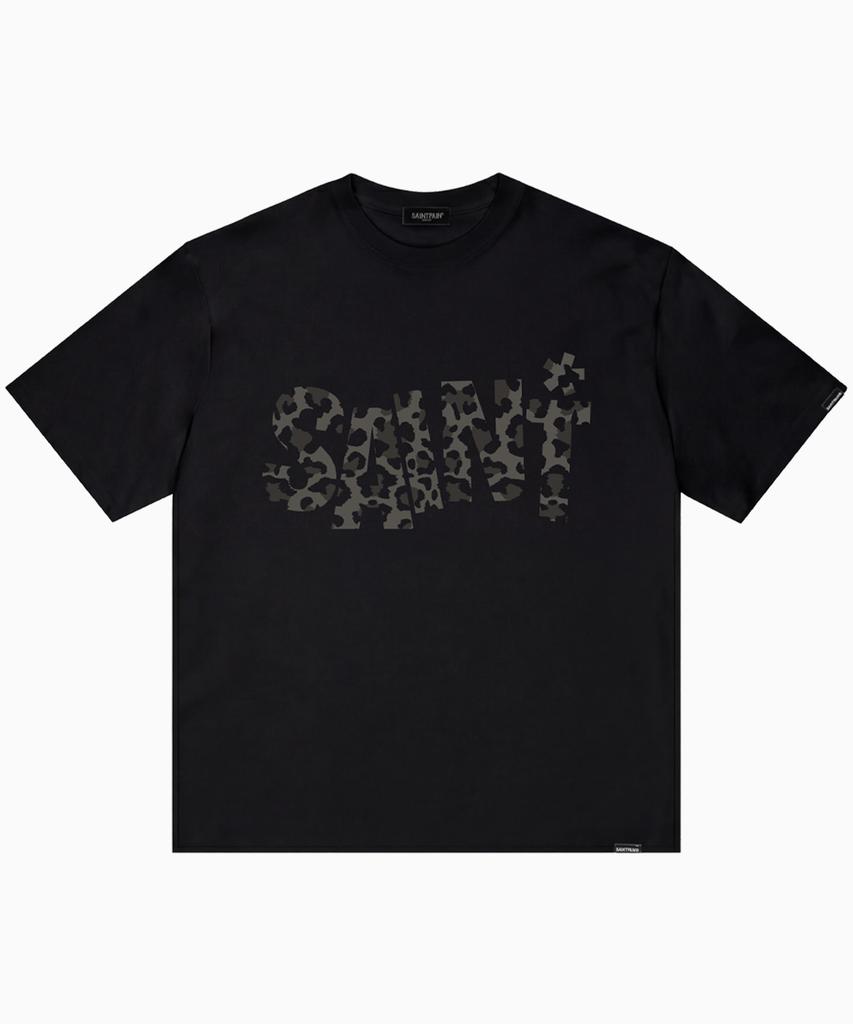 SAINTPAIN Sp Saint Pattern Short Sleeve T-Shirt Black