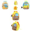 Waterproof And Durable Kids School Bag With Adorable Plush Cartoon Excavator Design