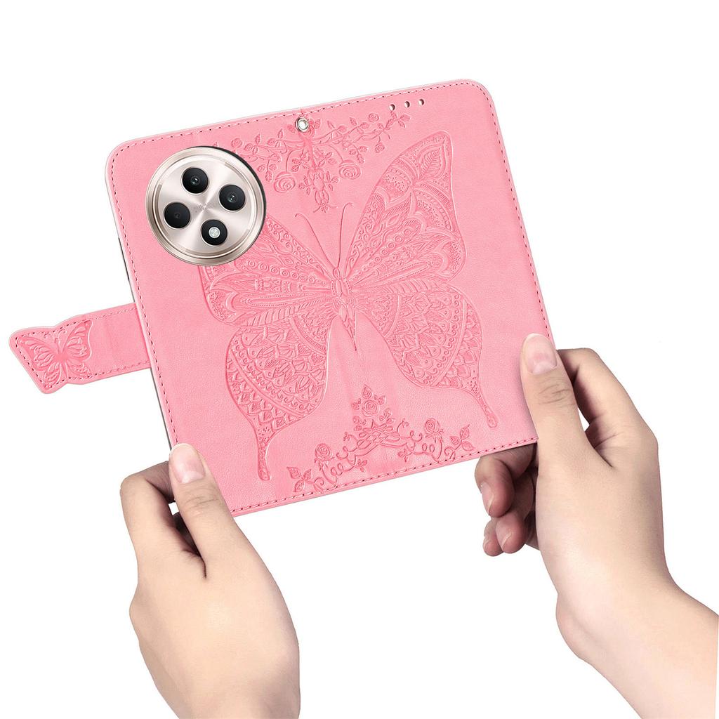 For TECNO Spark 30C 4G Case PU Leather Wallet Phone Cover Butterfly Pattern
