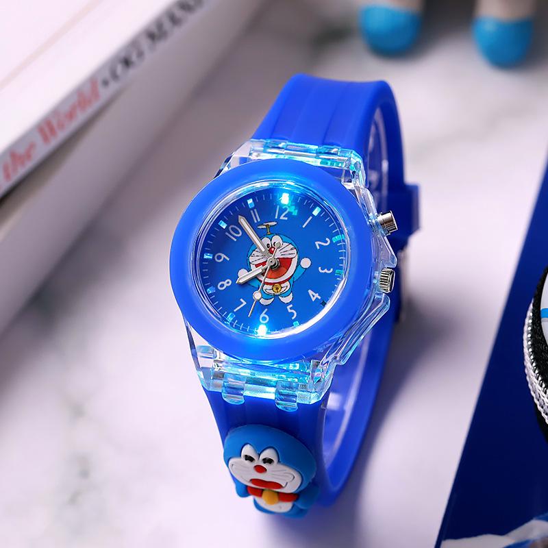Marvel Cartoon Glow-in-the-Dark Silicone Quartz Watch for Kids and Students