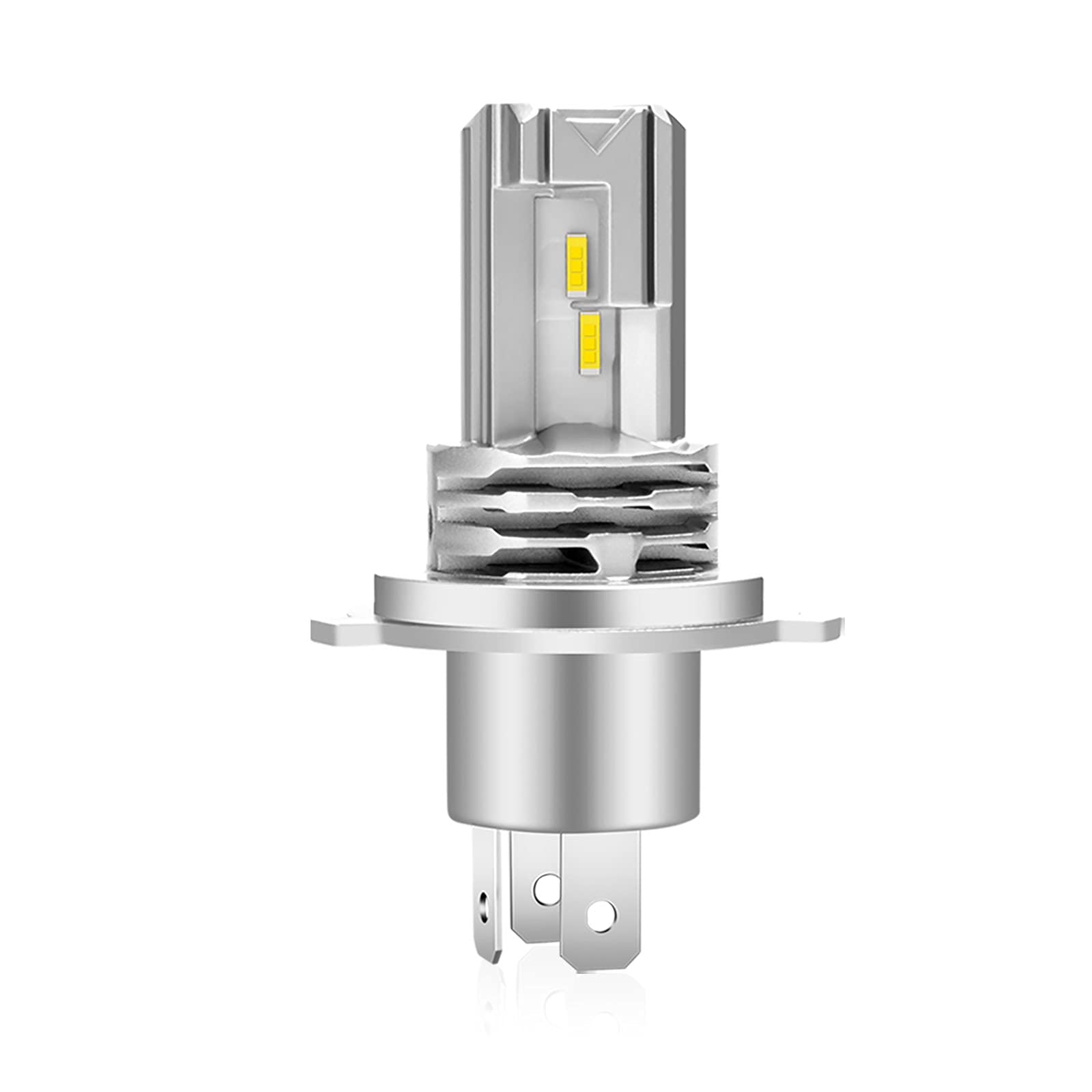 

XELORD Motorcycle LED Headlight, H4 Hi/Lo Switching, Integrated LED Bulb, Built-in CREE Chip, 6500K, H4 (1 piece) білий