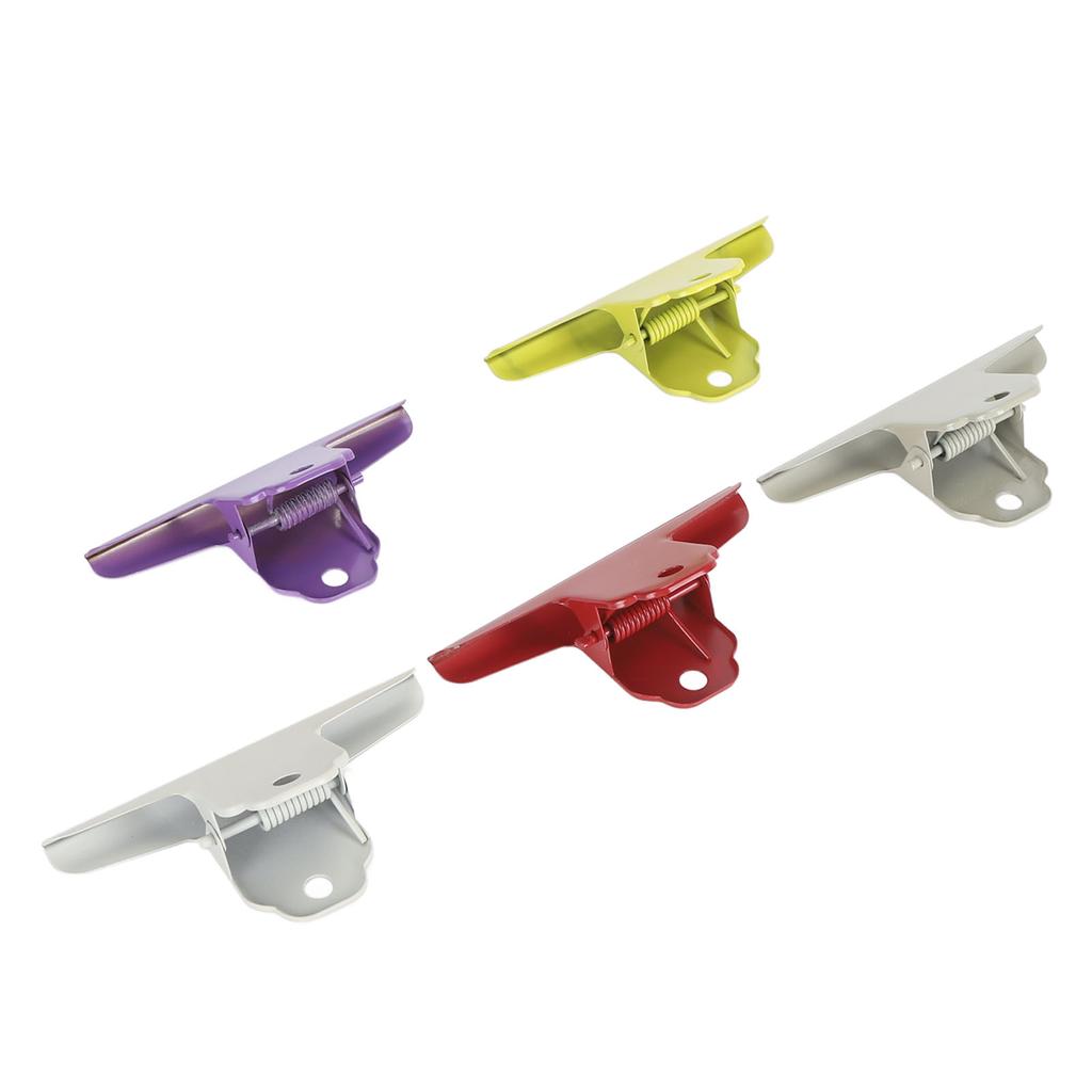 5pcs Colorful Metal Bull Hinge Clips Wall Hanging Heavy Duty Sturdy Spring Large Bull  Paper C