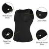 Men Waist Trainer Vest For Weight Loss Neoprene Fitness Corset Body Shaper Zip Sauna Tank Top Workout Shirt Sauna Suit Plus Size
