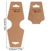 100Pcs/Pack Necklace Display Merchandise Price Blank Jewelry Card Rectangular Packaging Card DIY Paper Price Label Tags Earrings