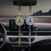 New Diamond Metal Car Badge Rearview Mirror Pendant For Mercedes Benz A-Class W177 B-Class W247 C-Class W205 CLS-Class 2015-2020