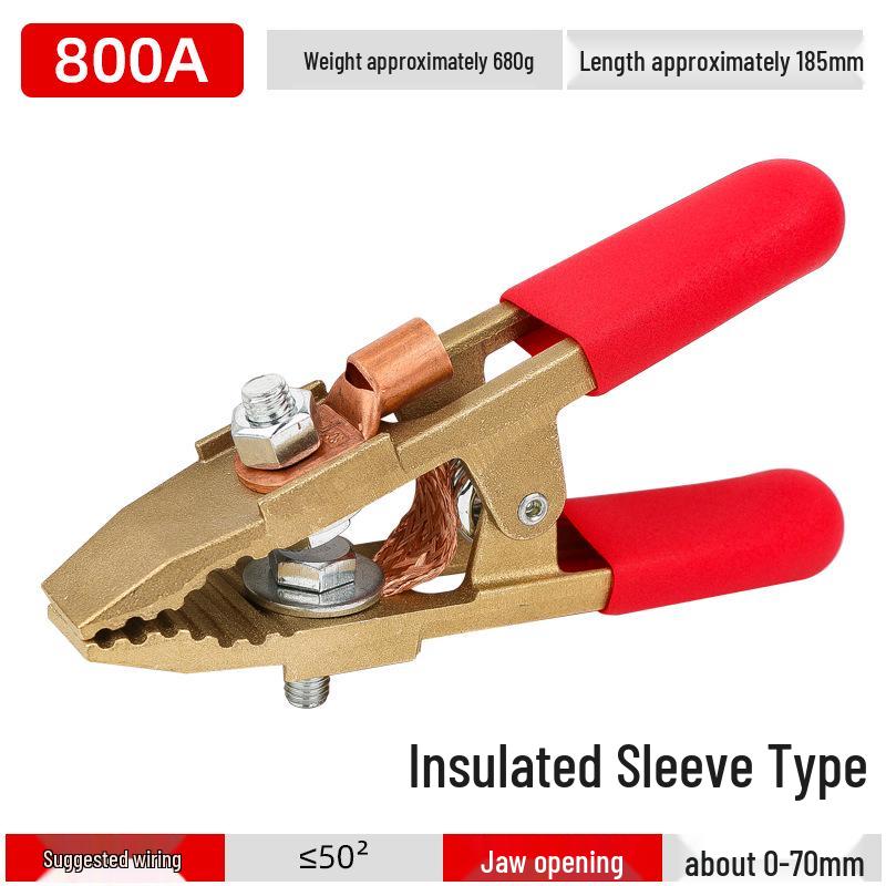 All-Copper A-Shaped Grounding Clamp for Welding Machines