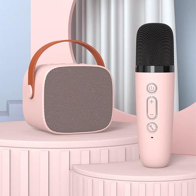 Portable Karaoke Microphone Bluetooth Speaker KTV Double Mic Duet Adult Children Toys Suitable For Family Parties To Singing