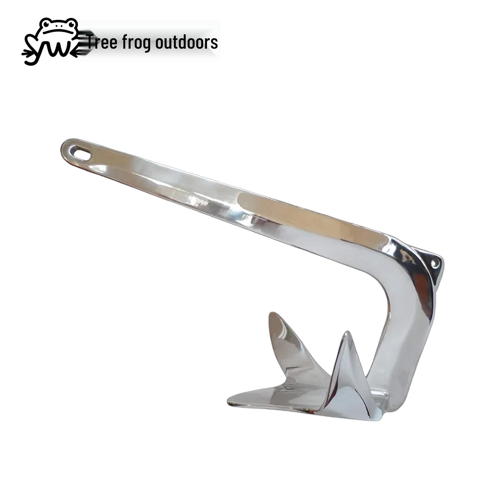 Морской якорь Брюса из нержавеющей стали 316 для яхт и рыболовных судов - Высокая удерживающая сила, Много спецификаций. 1.5 kg