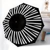 Abstract Circular Patterned Wheel DesignUmbrella, Portable 3-FoldCompact Umbrella for Men & Women Gift