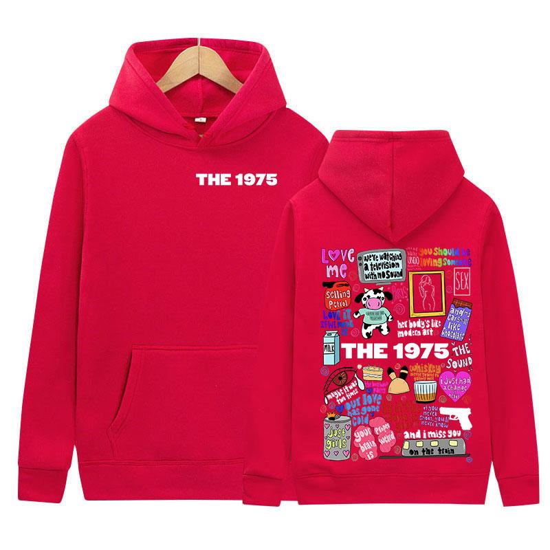 British Band The 1975 Lyric Graphic Hoodie Men Women's Hip Hop Fashion Pullover Sweatshirt Casual High Quality Oversized Hoodies
