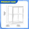 Clear Display Case Shelf Storage Cabinet Stand for Model Car, Miniature Figurines, Dolls