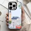 L-London Bus England Big B-Ben  Phone Case For iPhone17,16,15,14,13,12,11 Plus,Pro Max Candy Silver Plated Inside Cover
